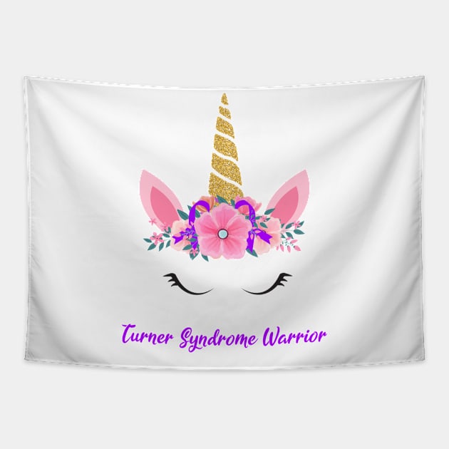 Unicorn Turner Syndrome Warrior Support Turner Syndrome Warrior Gifts Tapestry by ThePassion99