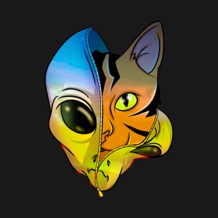 Feline Alien Space Cat T-Shirt