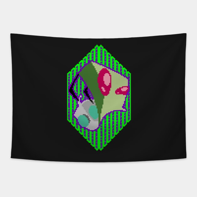 Invader Zim - Pixel Invader Tapestry by Aftermath980