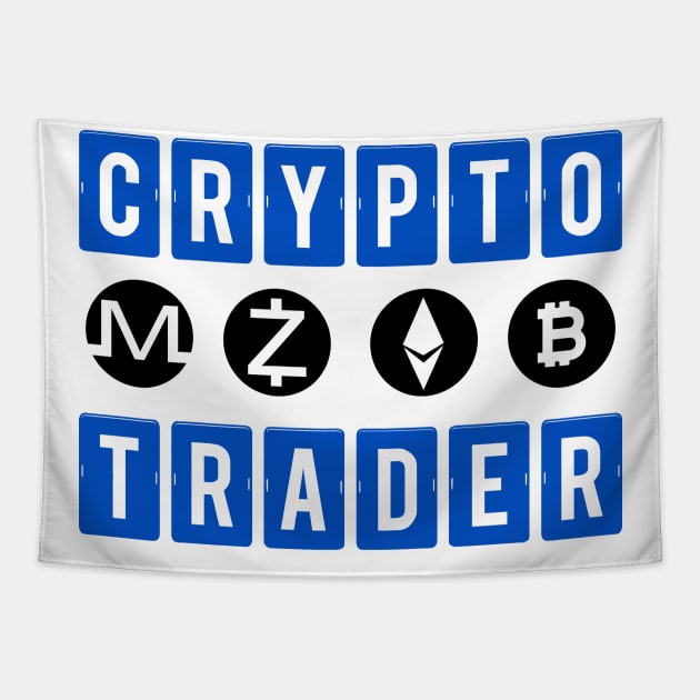 Blockchain Crypto Trader Bitcoin HODL BTC Tapestry by theperfectpresents