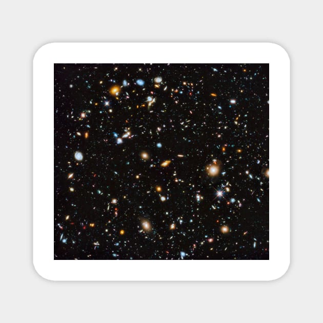 Hubble Ultra Deep Field, ultraviolet coverage (C041/7505) Magnet by SciencePhoto