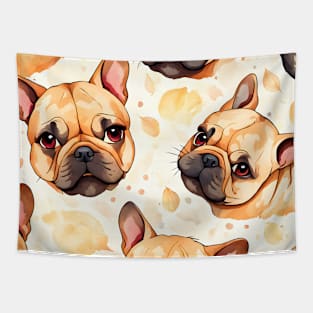 French bulldog pattern Tapestry