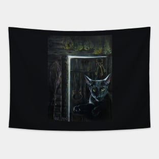 Soul of the Stone: Schorl (Black Tourmaline) Tapestry