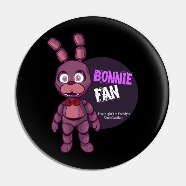 Five Night's at Freddy's Bonnie Fan T-Shirt Pin by Ready4Freddy