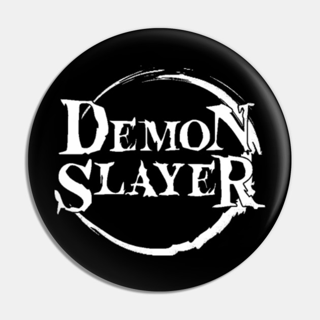 Demon Slayer Logo Kimetsu No Yaiba Demon Slayer Pin Teepublic