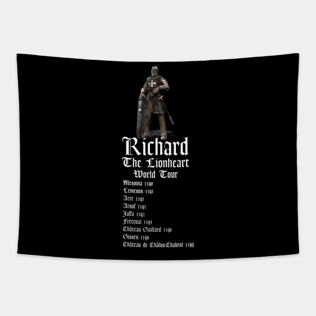 Richard The Lionheart World Tour Tapestry by Styr Designs