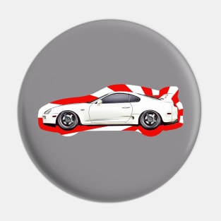 Toyota Supra MK4 JDM illustration Pin