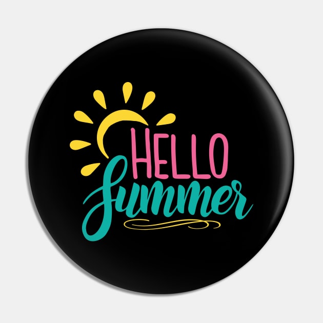 Hello Summer Pin by Designz4U