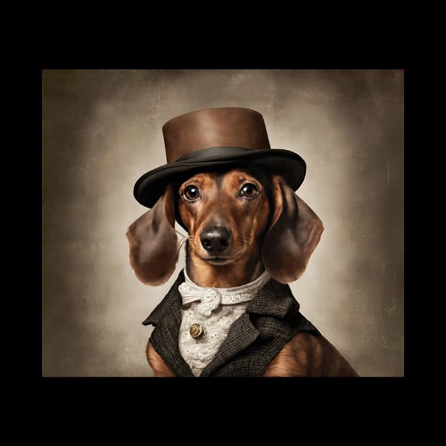 Victorian Dog Portrait Cute by popanato