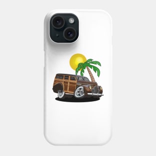 Buick Woody Station Wagon at the Beach Phone Case