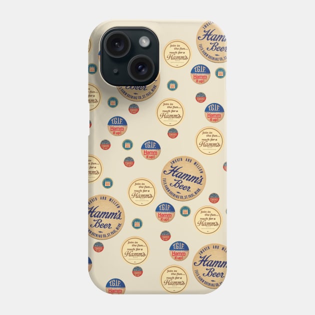 Hamm's Beer Coasters Phone Case by Eugene and Jonnie Tee's