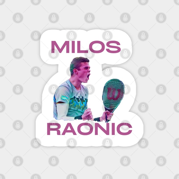 milos raonic Magnet by BorodinaAlen