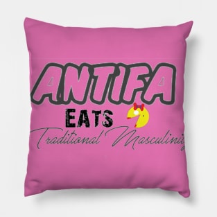 Antifa eats Traditional Masculinity Pillow