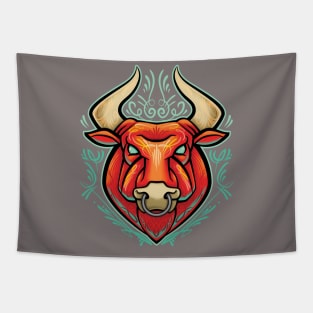 Pinstriped Bull Tapestry