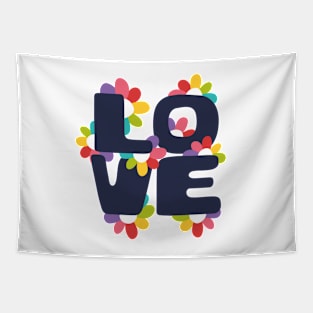 Love and Flowers Tapestry