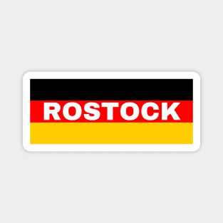 Rostock City in German Flag Magnet