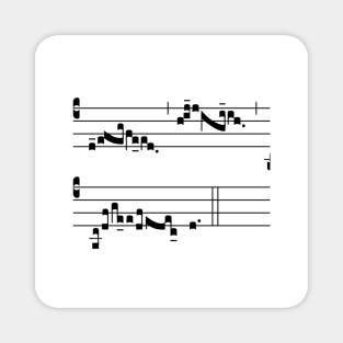 Halo chant in neumes Magnet