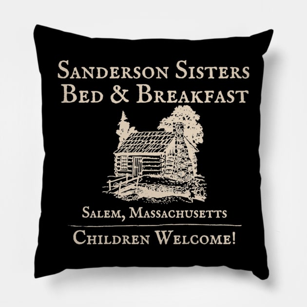 The Sanderson Sisters Bed and Breakfast Pillow by gallaugherus
