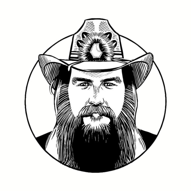 Chris Stapleton Face Logo by traffordpellsgraphics