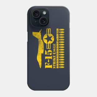 F-15 Strike Eagle (distressed) Phone Case