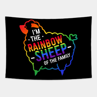 I'm the rainbow sheep LGBT Funny Tapestry