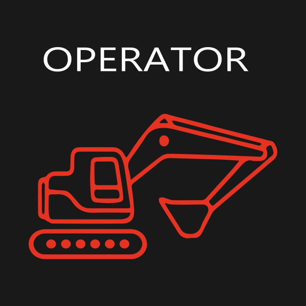 excavator operator heavy equipment driver by PrisDesign99