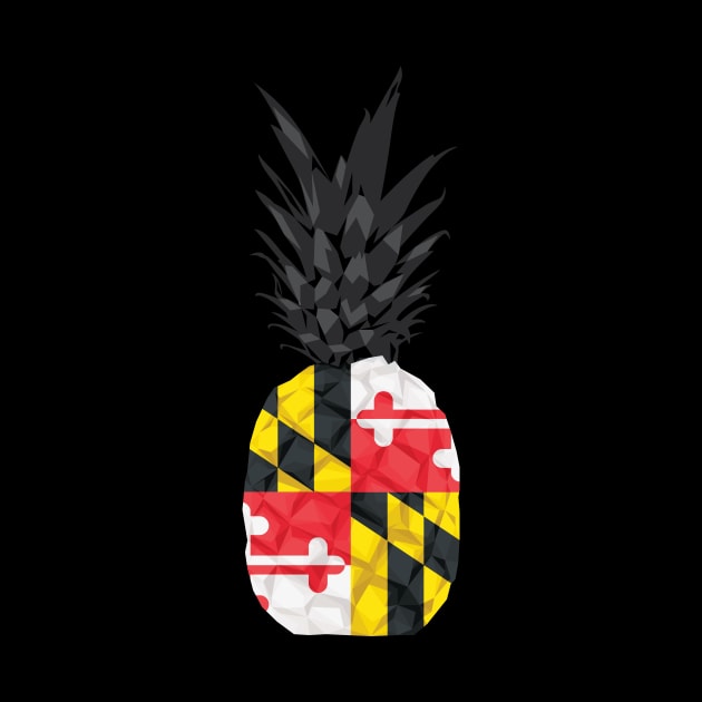 Maryland Flag Pineapple by polliadesign