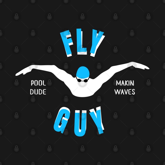 Mens Butterfly Fly Guy Swimmer Swimming Fan Gift by atomguy