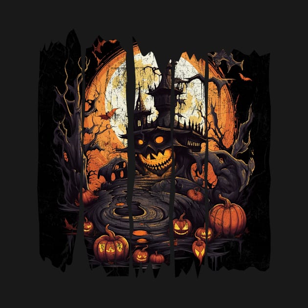 Spooky Halloween Night Artwork by vladocar