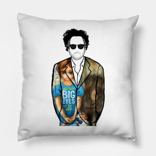 Tim Burton (Big Eyes) Portrait Pillow