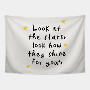 Look At The Stars Look How They Shine For You, Yellow Stars, Tapestry