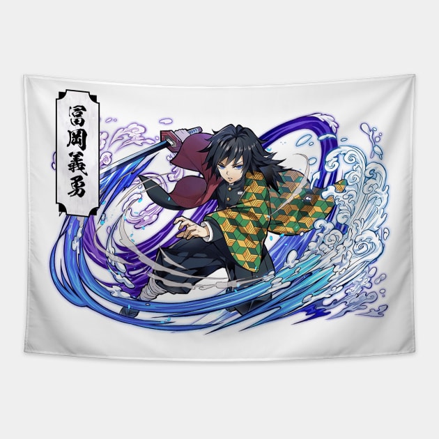 Water Sword Giyu Tapestry by Valoka