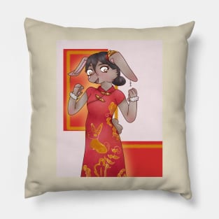 Year Of The Rabbit Art Print And Others Pillow