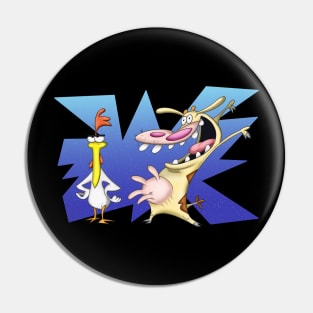 Cow and Chicken Pin