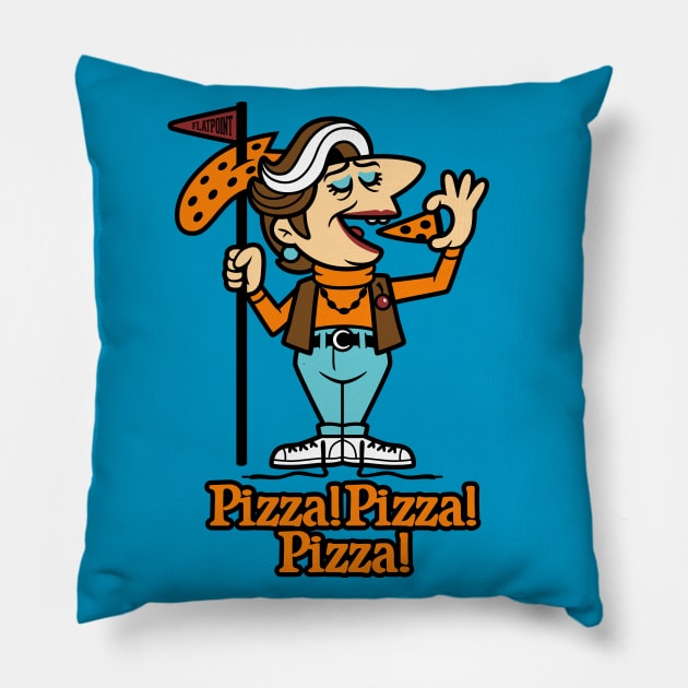 Pizza! Pizza! Pizza! Pillow by harebrained