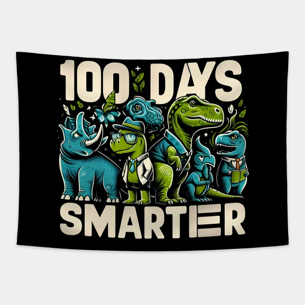 100 Days Smarter - Dinosaurs Tapestry by ANSAN