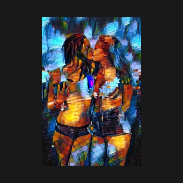 LOVE, lesbian couple kissing by VISUALIZED INSPIRATION