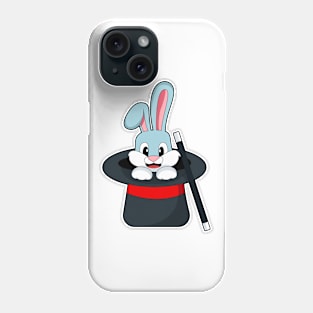 Rabbit at Magic with Wand & Hat Phone Case