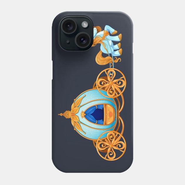 Cinderella Carriage Phone Case by ddraw