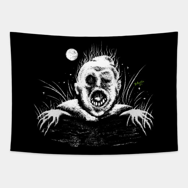 Night Ghoul Tapestry by LoudMouthThreads