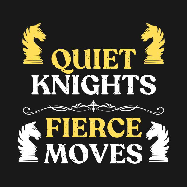 Quiet knights, fierce moves - chess by William Faria