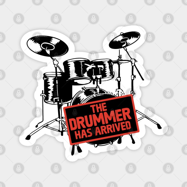 The Drummer Has Arrived Magnet by Issho Ni