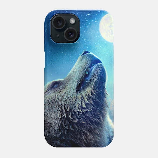 Serenading the Moon Phone Case by Phatpuppy Art