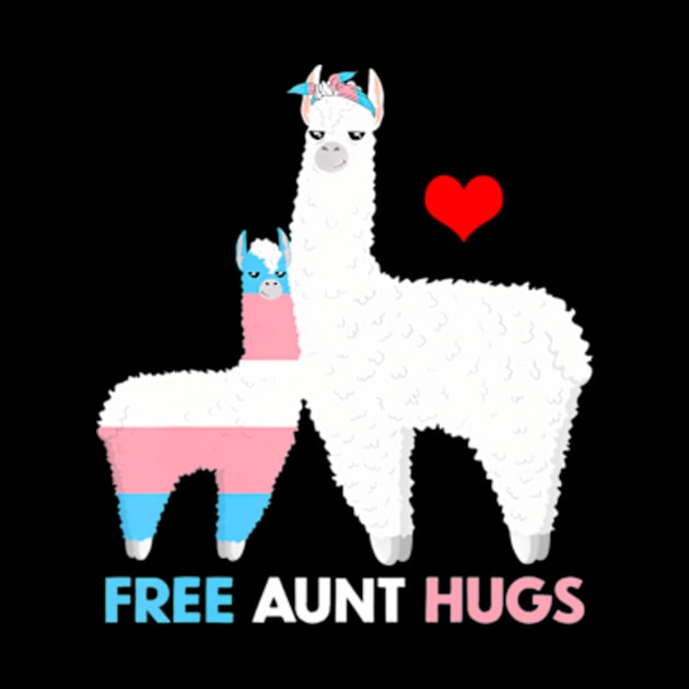 Trans Llama Free Aunt Hugs Proud Ally Transgender Flag by smoothsharkz