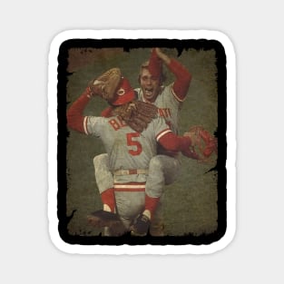 Will McEnaney and Johnny Bench - 1975 WS Magnet