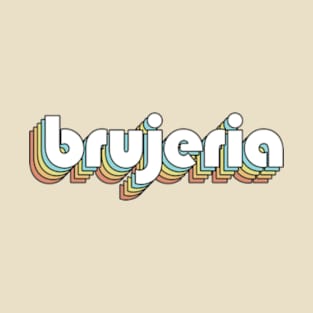 Brujeria - Retro Rainbow Typography Faded Style T-Shirt