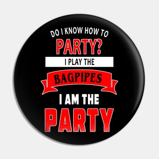 Bagpipes Party Pin