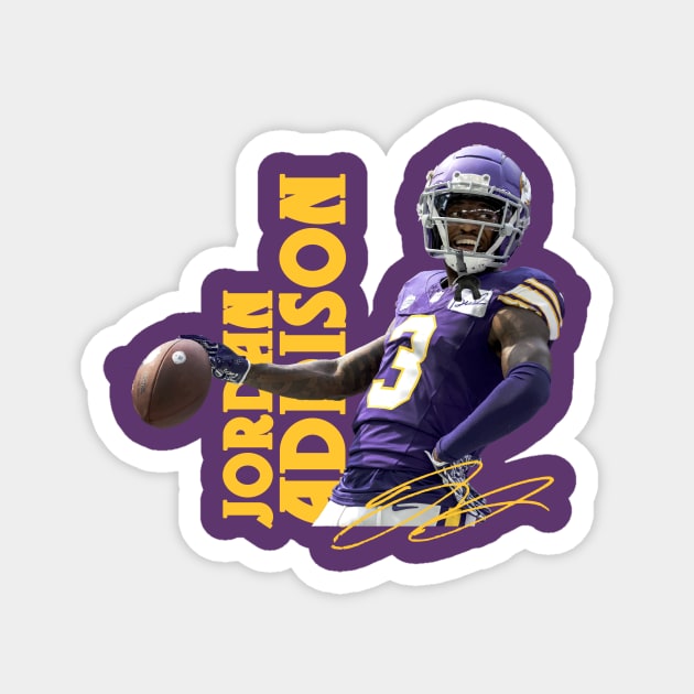 Jordan Addison Magnet by CovpaTees