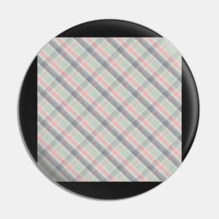 Pink green plaid Pin