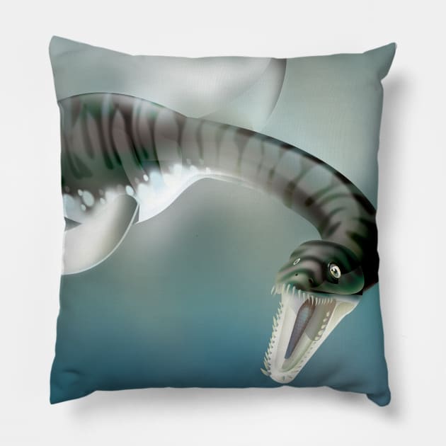 plesiosaur Pillow by nickemporium1